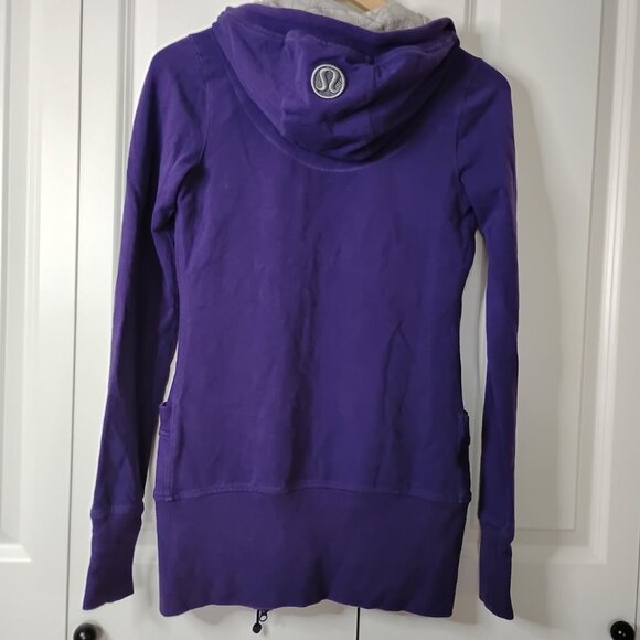 Lululemon athletica Women's Purple Live Simply Hooded Full-Zip Jacket Size 4 - Picture 2 of 9